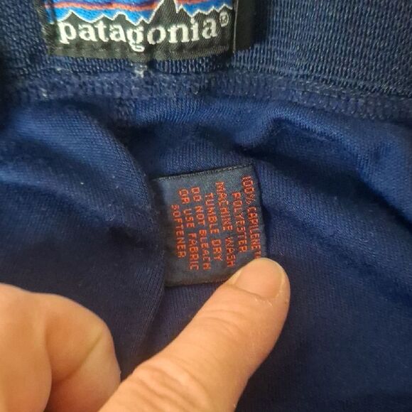 Patagonia Navy Blue Thermal Pants size large - Picture 4 of 7